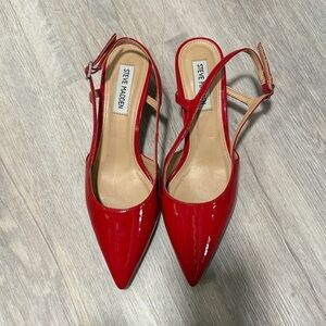 Steve Madden Red Patent Leather Heels